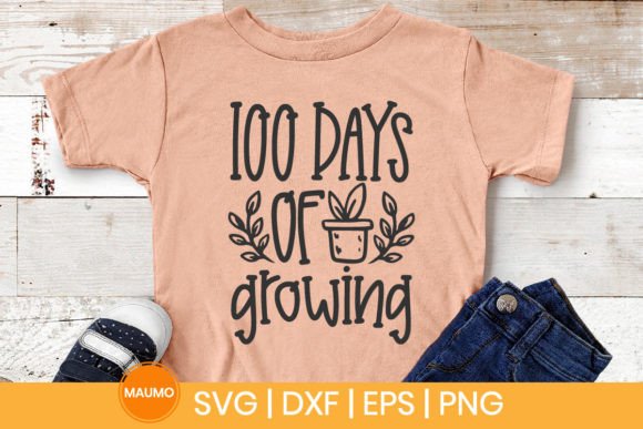 100 Days of Growing School Svg Quote: A Practical Graphic Design Asset for Crafts and Merch