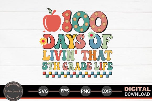 100 Days of Livin That 5th Grade Life Embroidery Design Review