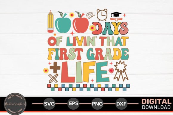 100 Days of Livin That First Grade SVG: A Design Asset for Crafts and Graphics