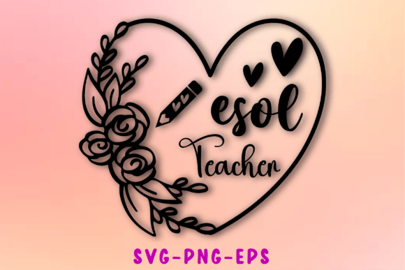 ESOL Teacher SVG for Crafts and Graphics