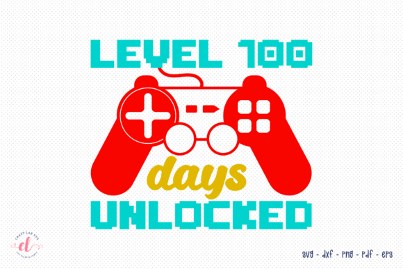 Level 100 Days Unlocked SVG Design: A Versatile Craft Asset for School-Themed Projects