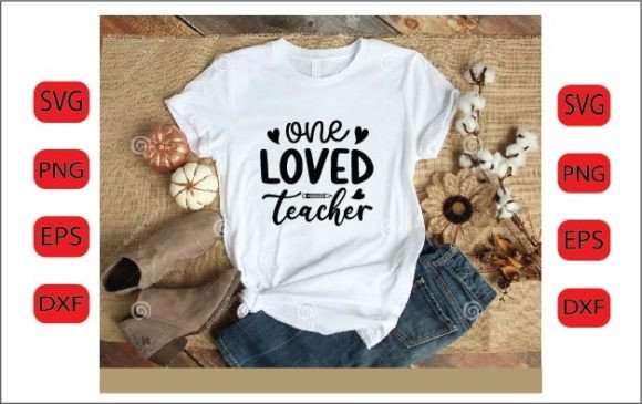 One Love Teacher SVG Design for Crafts and Graphics
