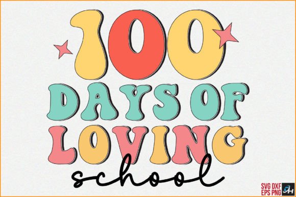 Retro 100 Days of School SVG: A Nostalgic Graphic for Crafts and Creative Projects