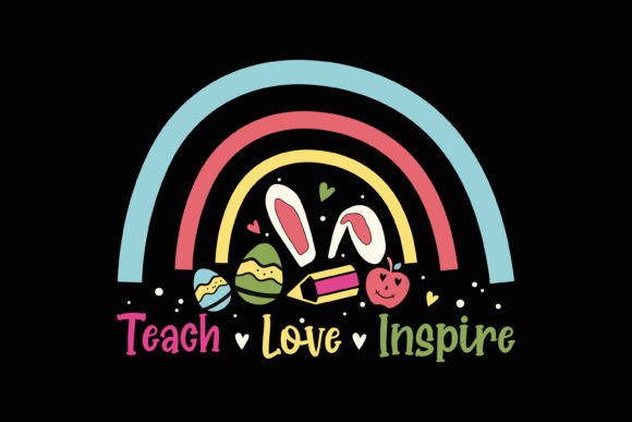 Retro Easter Teacher SVG Design for Crafts and Graphics