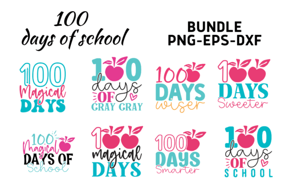 Review of 100 Days of School SVG,DXF,PNG,EPS for Embroidery Projects