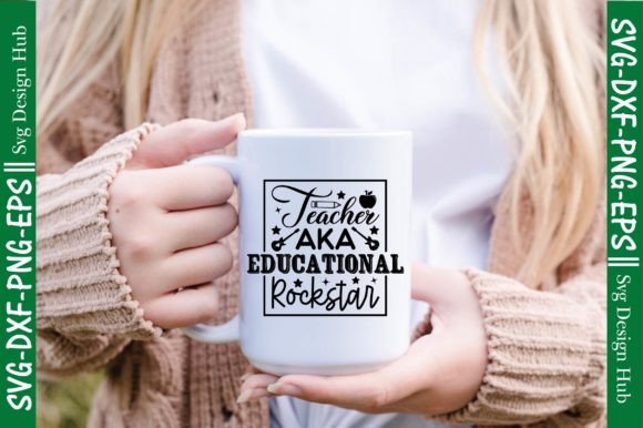 Teacher Aka Educational Rockstar Svg: A Versatile Graphic for Crafts and Handmade Creations