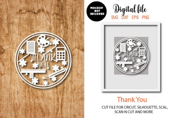 Teacher Laser Paper Cut Design: A Versatile Graphic Asset for Crafts and Creative Projects