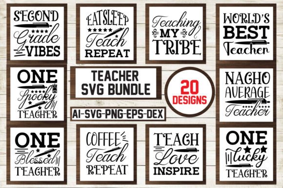 Teacher SVG Bundle Vol.5: A Creative Design Powerhouse for Crafts and Graphics