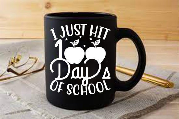 Teacher SVG Design, I Just Hit 100 Days – A Crafty Graphic Asset for Real Projects